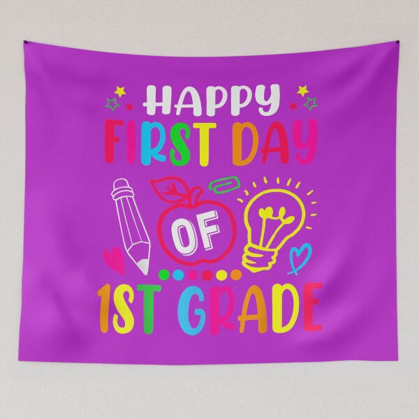 Item preview, First Grade Happy First Day Of School 1ST GRADE Back To designed and sold by melodycook.