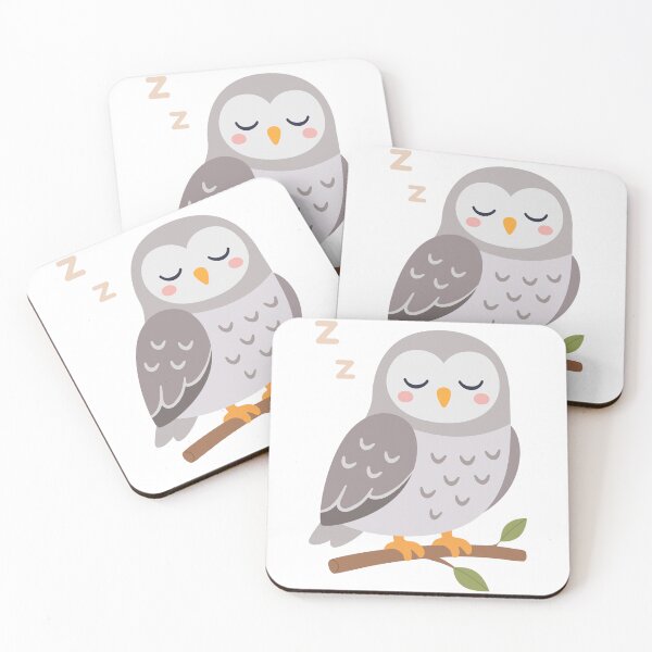 Item preview, cute owl on a branch designed and sold by NadiiArt.