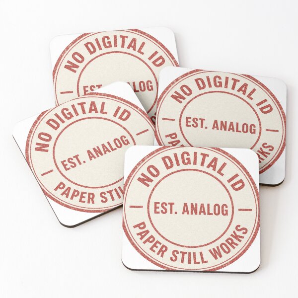 Item preview, Analog Passport Stamp - Paper Still Works Badge designed and sold by Acta Diurna Supply.
