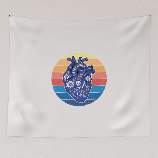 Item preview, Heart Blue Calavera designed and sold by FanFest.