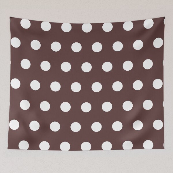 Item preview, Large white polka dots on brown designed and sold by Nolan6.