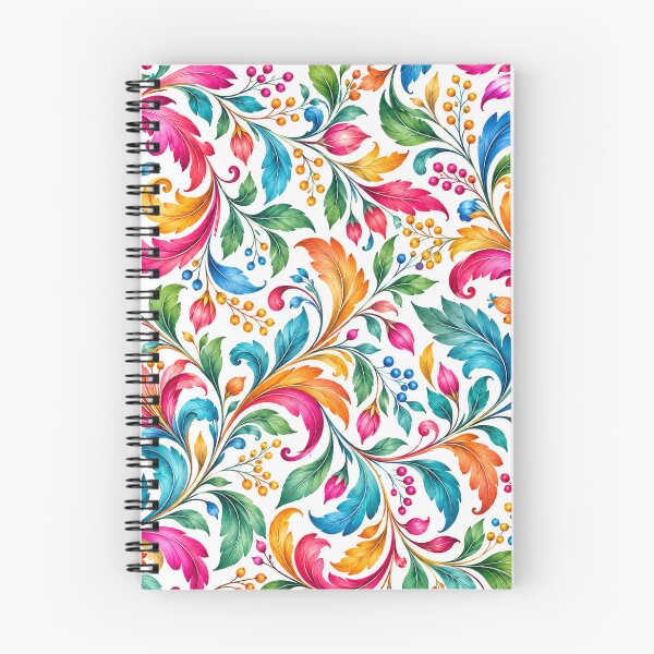 Item preview, Rainbow Botanical Swirls – Colorful Floral Scarf Print designed and sold by symbolic Tees.