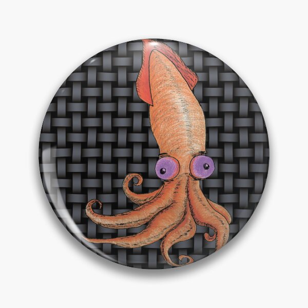 Item preview, Cute Orange Squid Illustration Marine Sea Creature Art designed and sold by Ihor Ivanov.