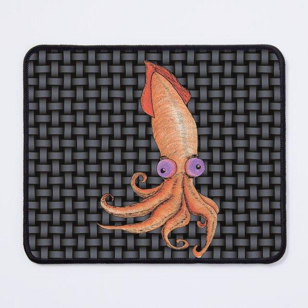 Item preview, Cute Orange Squid Illustration Marine Sea Creature Art designed and sold by Ihor Ivanov.