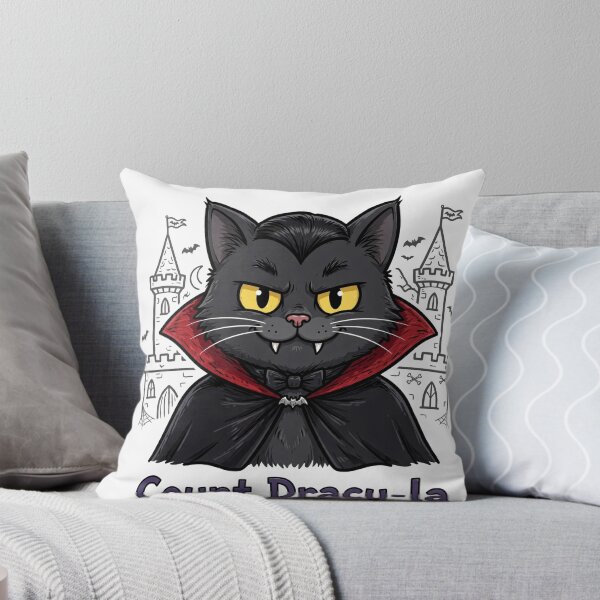 Item preview, Cute cat as Dracu-la as funny animal designed and sold by Raju-Creative.