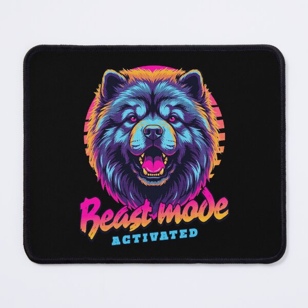 Item preview, Chow Chow Beast Mode - Neon Cyberpunk Horror designed and sold by PixelsPaws.