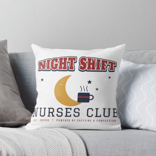 Item preview, Night Shift Nurses Club Retro Varsity Nurse Gift designed and sold by Good Little Days.