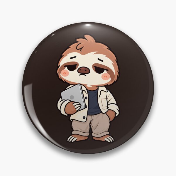 Item preview, Chill Sloth Working on Laptop designed and sold by ImagenFusionP.