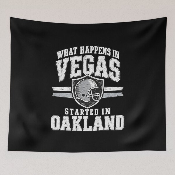 Item preview, What Happens in Vegas Started in Oakland Raiders Helmet designed and sold by Cuiroblinda.