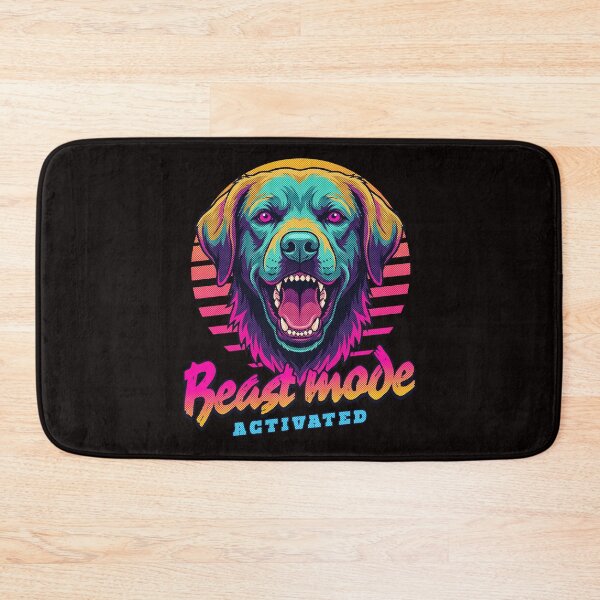 Item preview, Labrador Retriever Beast Mode - Neon Cyberpunk Horror designed and sold by PixelsPaws.