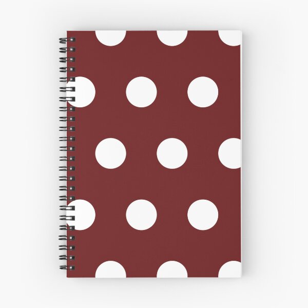 Item preview, Large white polka dots on burgundy designed and sold by Nolan6.