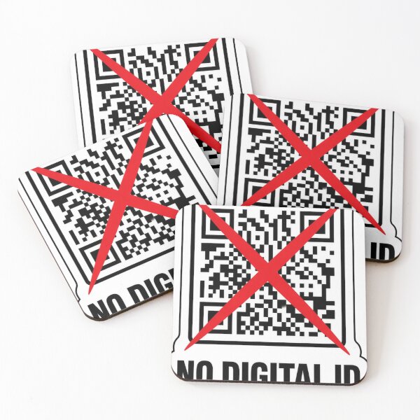 Item preview, Crossed QR - No Digital ID Anti Scan Mark designed and sold by Acta Diurna Supply.