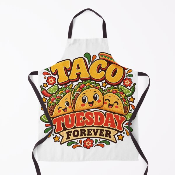 Item preview, Taco Tuesday Forever Cute Kawaii Tacos Mexican Food Lover Vintage Design designed and sold by EssentialsWear.
