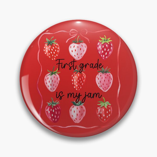Item preview, First Grade is My Jam Strawberry 1st Grade Back to School designed and sold by melodycook.