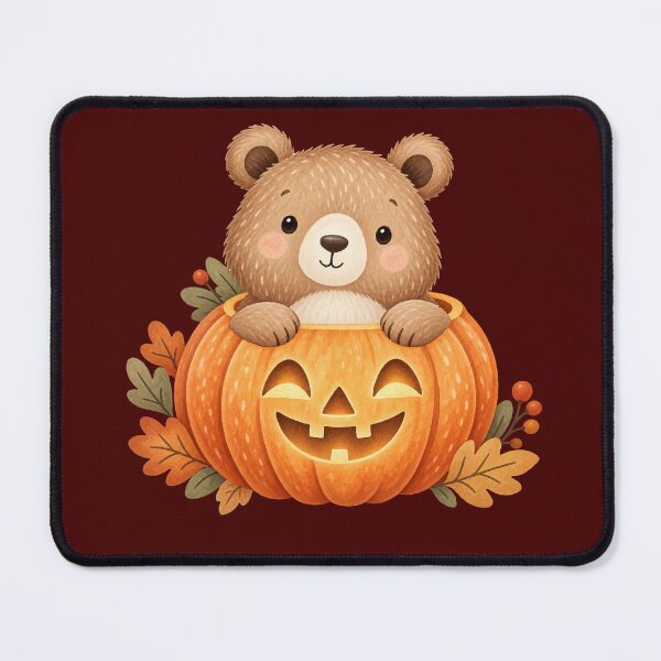 Item preview, Cute bear in a Halloween pumpkin designed and sold by Kisho.