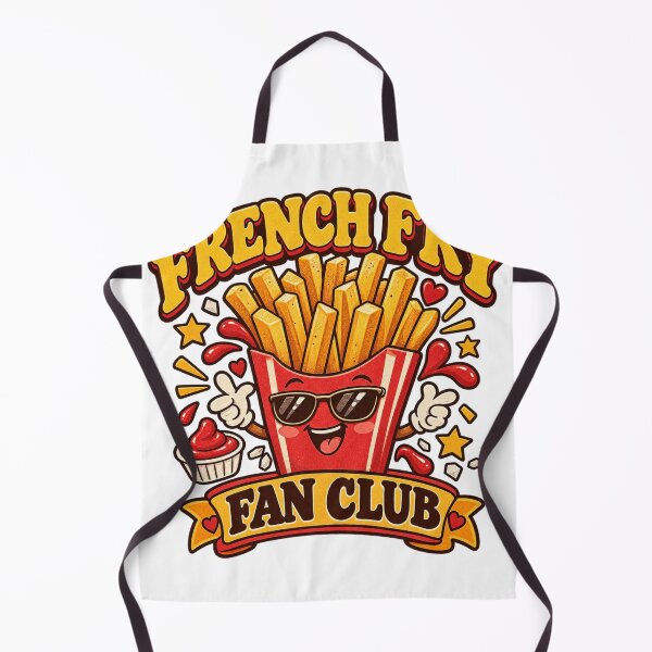 Item preview, French Fry Fan Club Cute Retro French Fries Food Lover Vintage T-Shirt designed and sold by EssentialsWear.