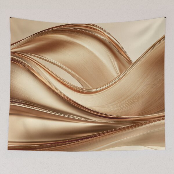 Item preview, Elegant Bronze and Gold Waves designed and sold by MargaretWiktor.