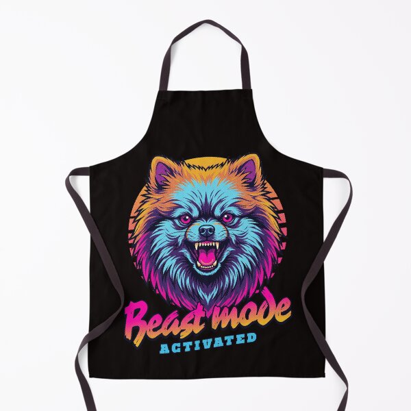 Item preview, Pomeranian Beast Mode - Neon Cyberpunk Horror designed and sold by PixelsPaws.