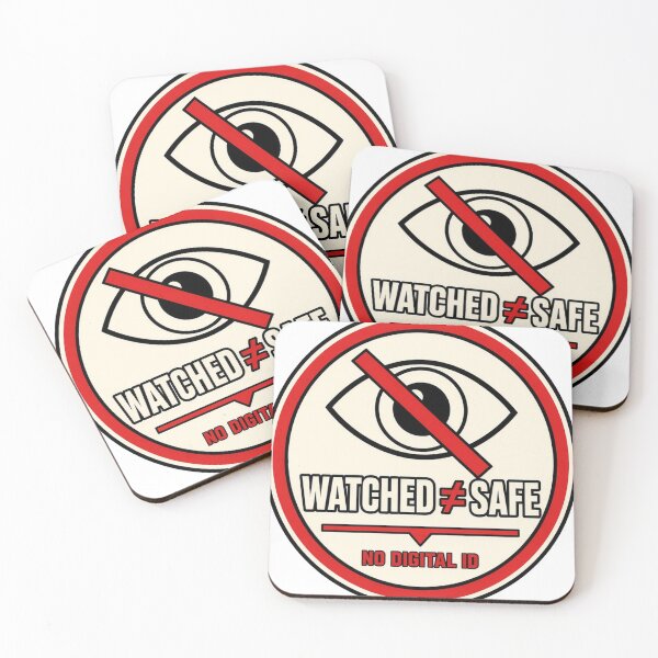 Item preview, Watched Is Not Safe - No Digital ID Eye Slash designed and sold by Acta Diurna Supply.