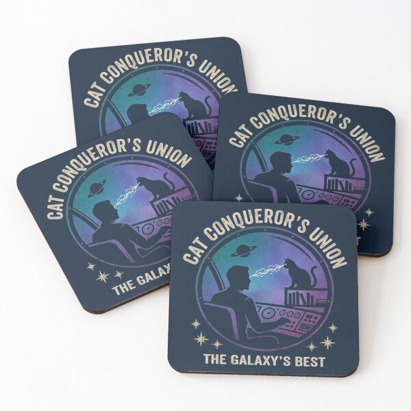 Item preview, Cat Conqueror's Union - The Galaxy's Best Cosmic Cat Lover Retro Sci-Fi Design designed and sold by Dogandesighn.