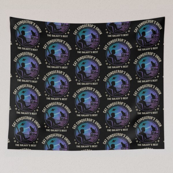 Item preview, Cat Conqueror's Union - The Galaxy's Best Cosmic Cat Lover Retro Sci-Fi Design designed and sold by Dogandesighn.