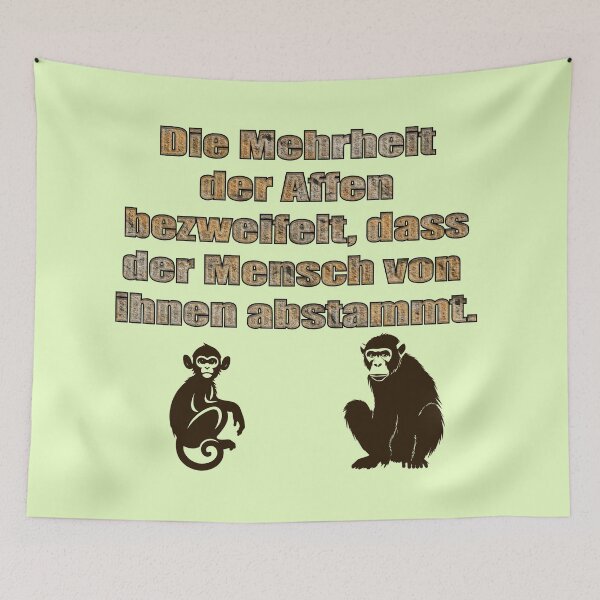 Item preview, The majority of monkeys doubt... designed and sold by ARTmanhART.
