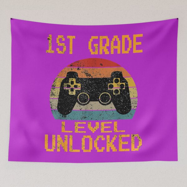 Item preview, First Grade Level Unlocked Gamer 1st Day of School Boys designed and sold by melodycook.