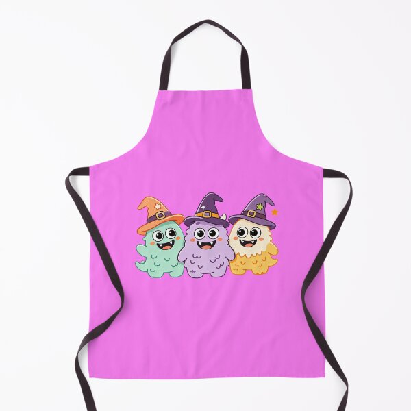 Aperçu de l'œuvre Three Cute Mini Monsters Witch Hats Spooky Halloween Design créée et vendue par urmoments.