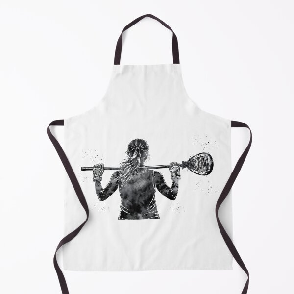 Item preview, Female Lacrosse Goalie Watercolor Art designed and sold by Liededrom..