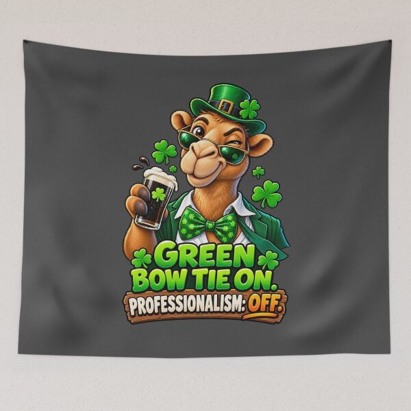 Item preview, Green Bow Tie On St Patrick's Day Camel Design – Funny Irish St. Patrick's Day Graphic T-Shirt designed and sold by Camel & Quirk.