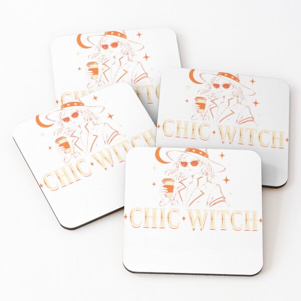 Aperçu de l'œuvre Chic Witch Witchy Coffee Lover Fall Outfit créée et vendue par HappyVibration.