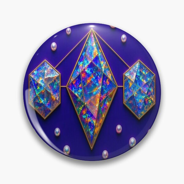 Item preview, Iridescent Opal Crystals Graphic - Sacred Geometry Pearl Fantasy designed and sold by Breezes-of-Ida.