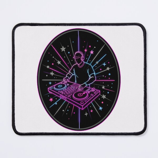 Artikelvorschau, DJ am Turntable Neon entworfen und verkauft von In-Spirit24.