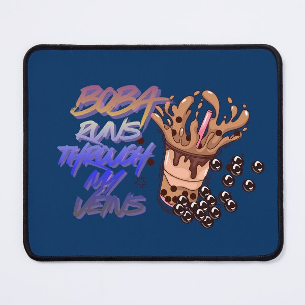 Item preview, Boba Runs Through My Veins Funny Bubble Tea Lover Design designed and sold by Soft Strength Studio.