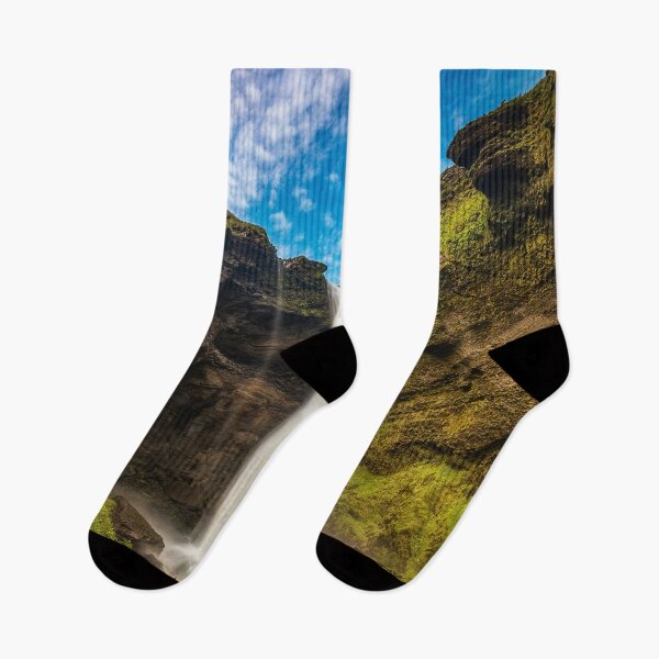 Item preview, Kvernufoss Waterfall Iceland Gorge Nature Photography designed and sold by Luxxe87.