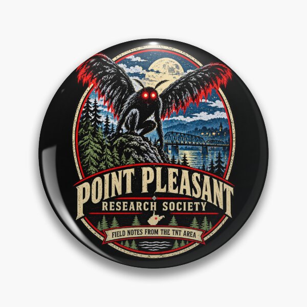 Item preview,     Point Pleasant Mothman Research Society Vintage Cryptid Design designed and sold by TWdesign74.