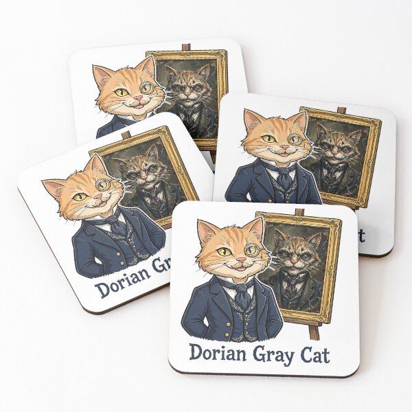 Item preview, Dorian Gray Cat - Oscar Wilde  designed and sold by Raju-Creative.