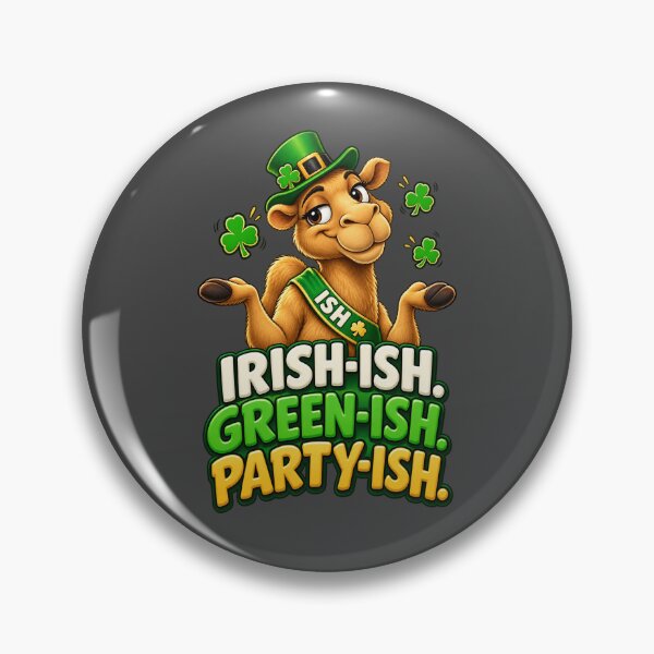 Item preview, Irish Greenish Partyish St Patrick's Day Camel Design – Funny Irish St. Patrick's Day Graphic T-Shirt designed and sold by Camel & Quirk.