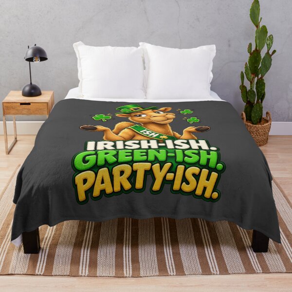 Item preview, Irish Greenish Partyish St Patrick's Day Camel Design – Funny Irish St. Patrick's Day Graphic T-Shirt designed and sold by Camel & Quirk.