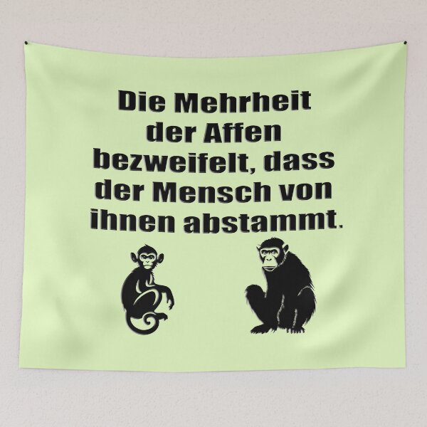 Item preview, The majority of monkeys doubt that humans... designed and sold by ARTmanhART.
