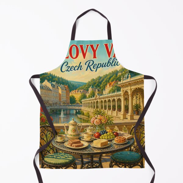 Item preview, Karlovy Vary Czech Republic – Vintage Scenic Travel Poster designed and sold by LSVart.