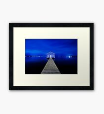 Crawley Edge Boatshed Framed Print