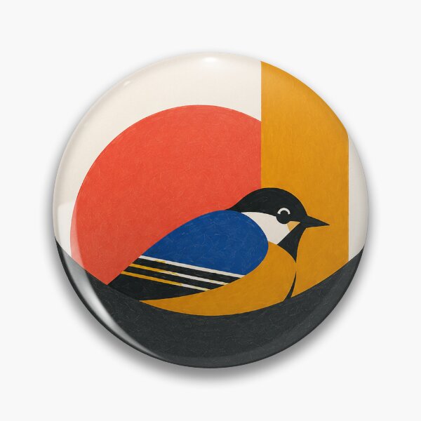 Item preview, "The Roost" | Mid Century Modern Bird Art Print | Bauhaus Geometric Wall Art designed and sold by Filora Atelier | Bird Art.