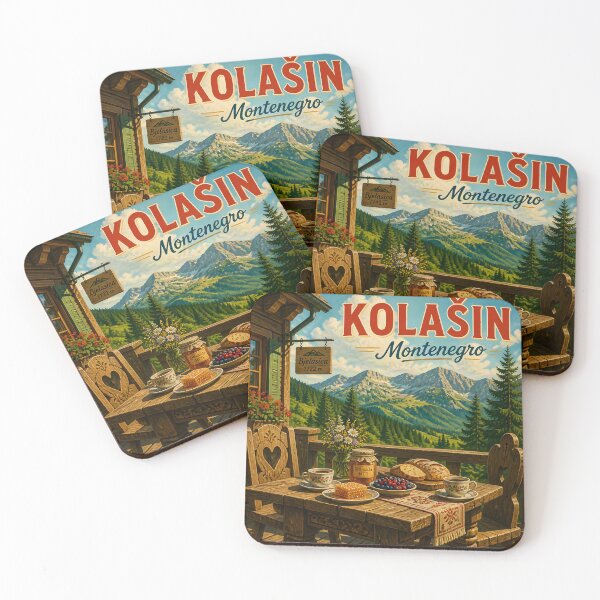 Item preview, Kolašin Montenegro – Vintage Mountain Travel Poster designed and sold by LSVart.