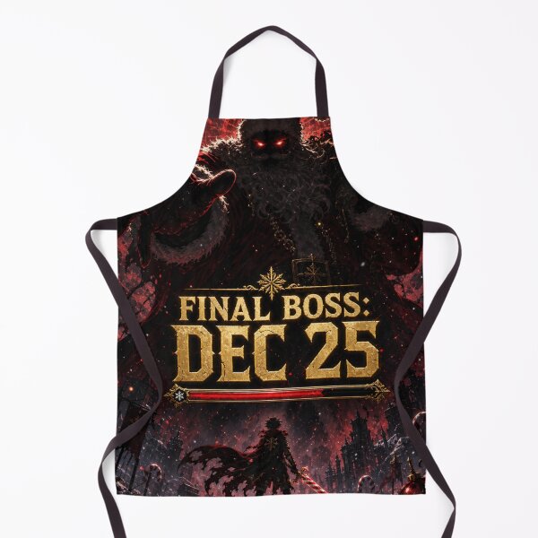Item preview, Final Boss Dec 25 – Dark Anime Evil Santa Boss Fight Christmas Gamer Art designed and sold by AsotenDesigns.