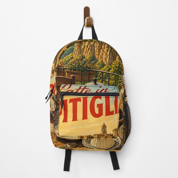 Item preview, Latte in Pitigliano Italy – Vintage Travel Poster designed and sold by LSVart.