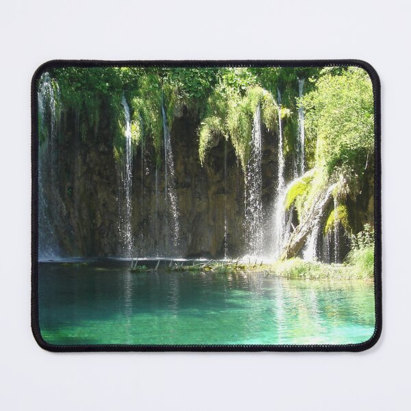 Item preview, Plitvice Lakes Croatia Turquoise Waterfall Landscape designed and sold by Luxxe87.