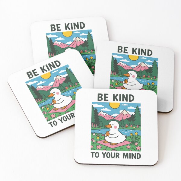 Item preview, Be Kind To Your Mind Duck Yoga Nature designed and sold by Colorful-Garden.