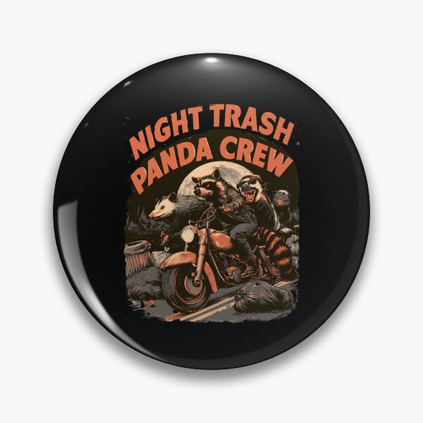 Item preview, Night Trash Panda Crew – Funny Raccoon Animal Meme Shirt designed and sold by DyzioSupply.