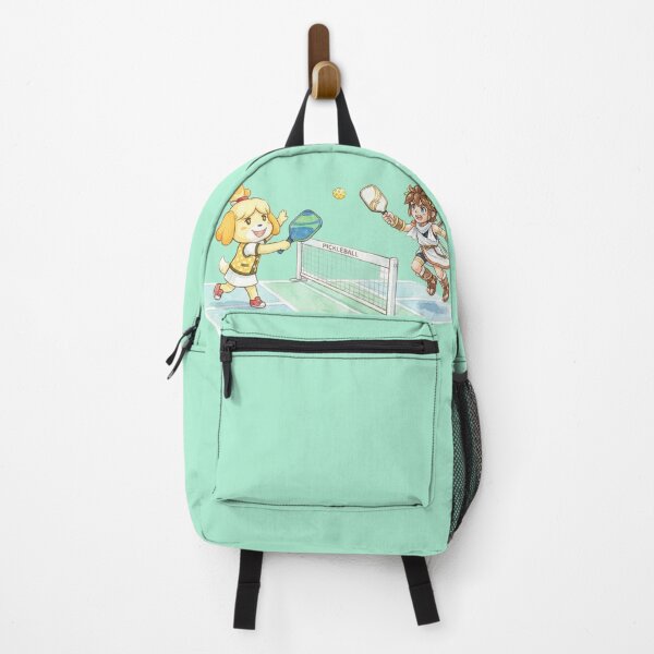 Item preview, Isabelle (Animal Crossing) and Pit (Kid Icarus) playing pickle ball. designed and sold by gorillazone_co.